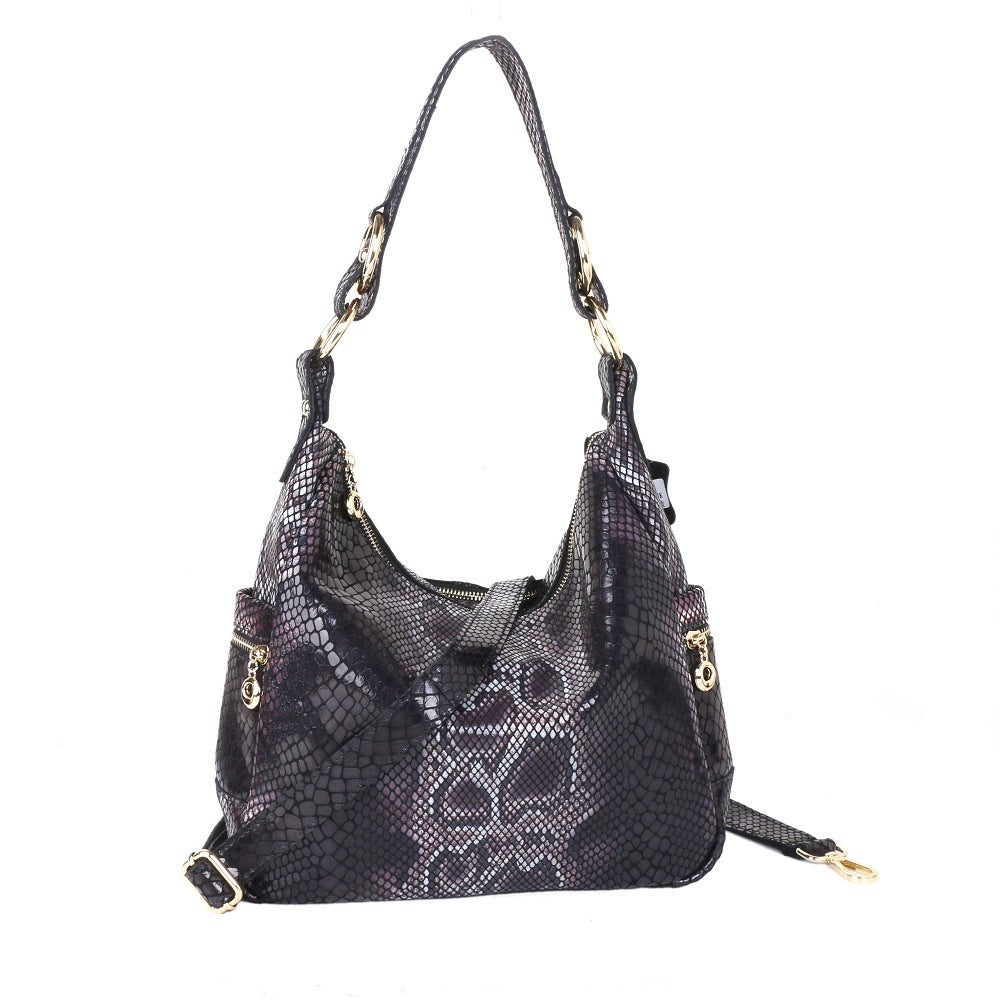 Women's Large Capacity Genuine Leather Crossbody Shoulder Bag 29x10x26