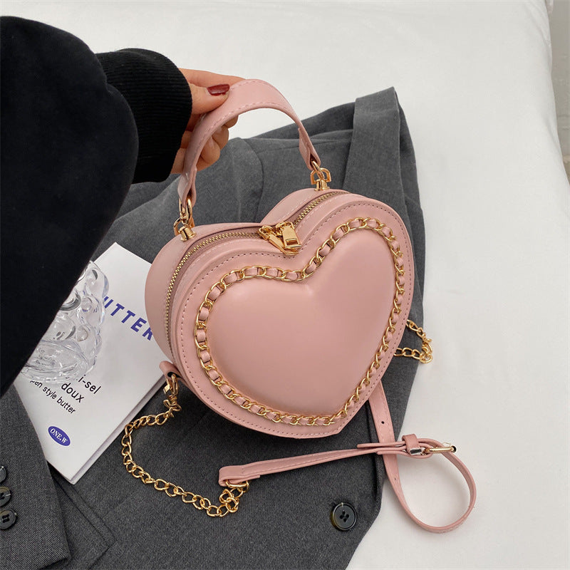 Women's Large Capacity PU Chain Shoulder Messenger Bag