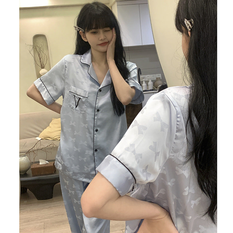 Ladies Sweet Ice Silk Pajamas