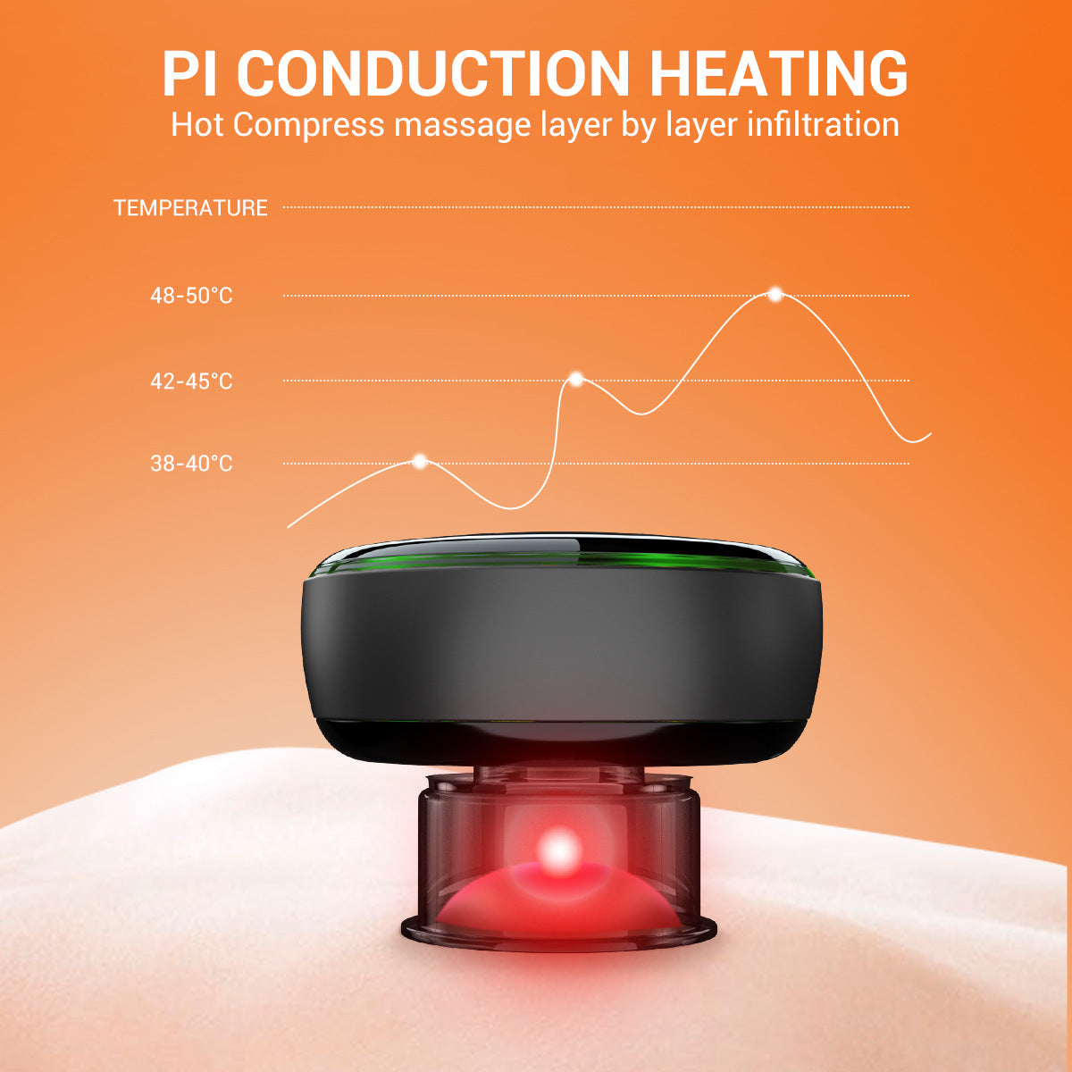 Ventouse intelligente télécommandée Masseur électrique de scraping Gua Sha