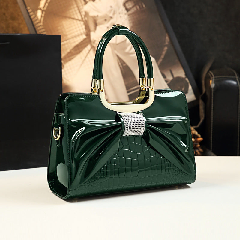 Fashionable Mom Bag for Girls – 30x20x12cm, Solid Colors