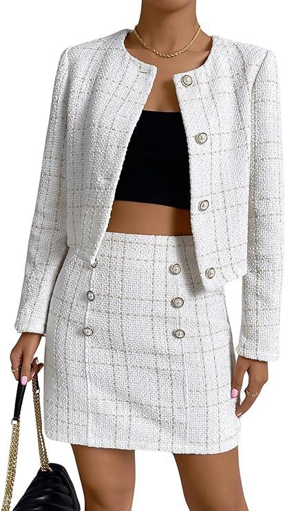 Veste boutonnée classique à carreaux pour femme, disponible en plusieurs coloris