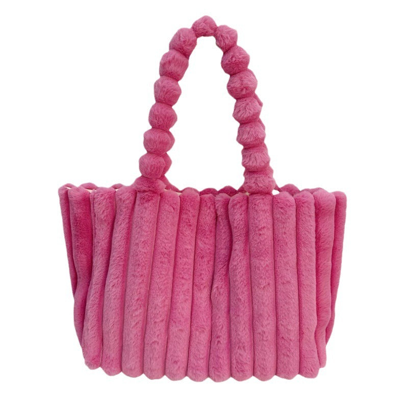 Women's Plush Fur Crossbody Bag - All-Matching Colors