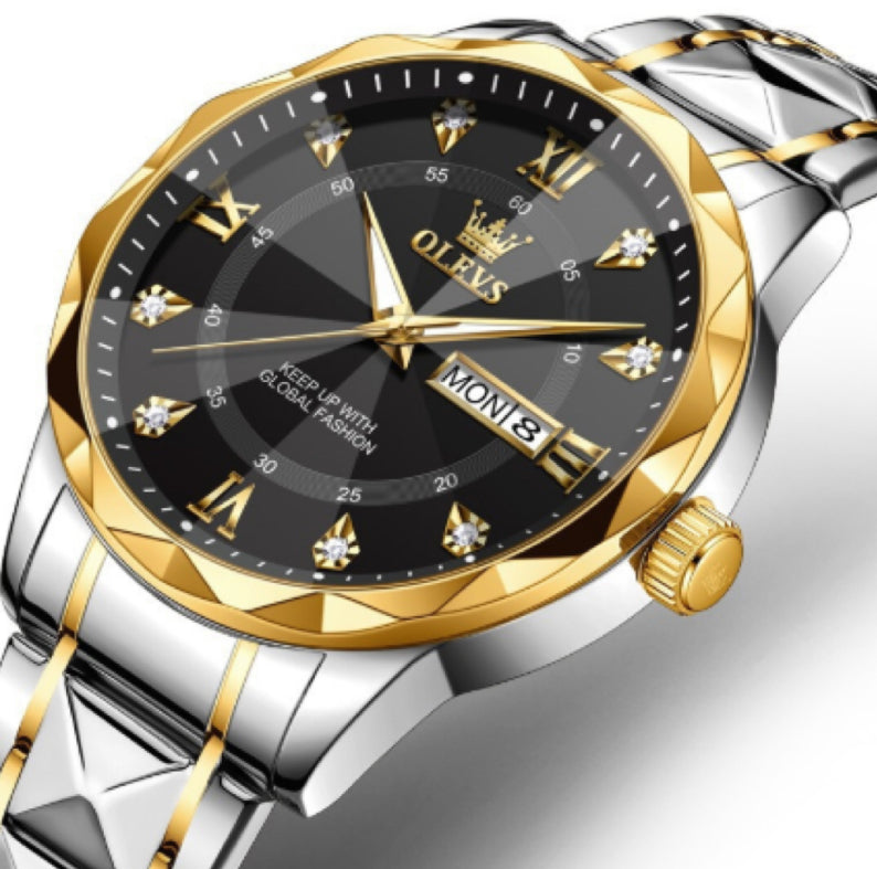 OLEVS Brand New Men's Luminous Waterproof Business Quartz Watch