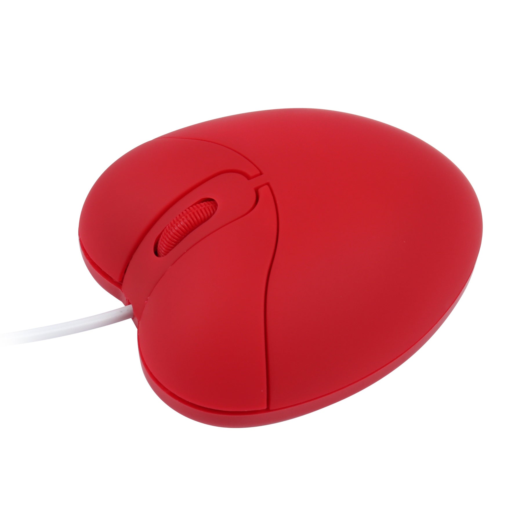 Souris Optique Filaire Mignonne en Forme de Cœur Rouge 1200 DPI