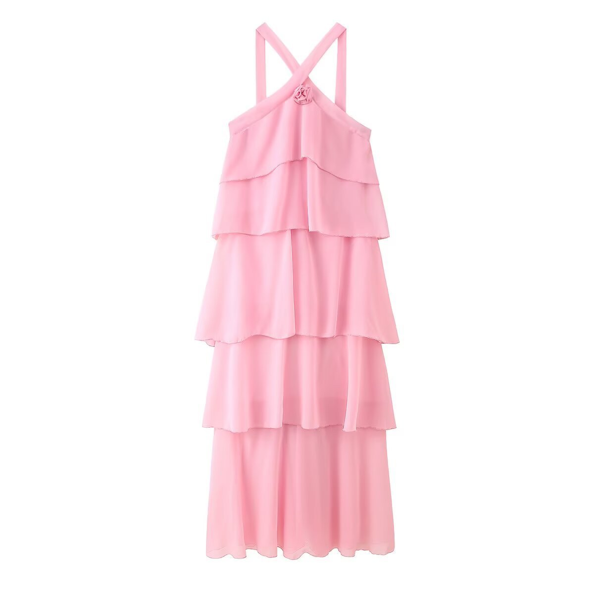 Decorative Chiffon Sling Dress Women