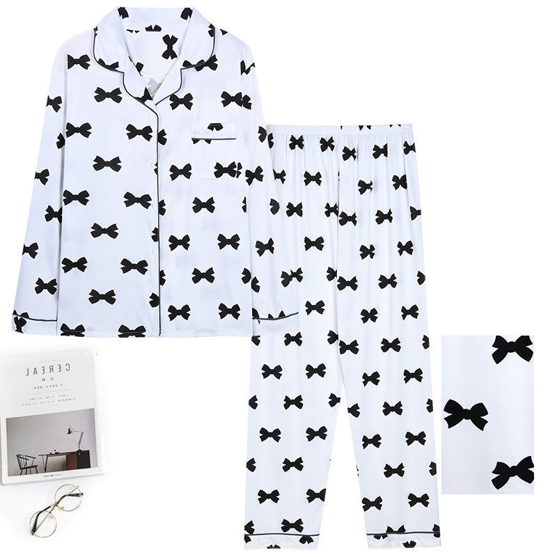 Ensemble de pyjama pour femme grande taille avec cardigan à revers et manches longues