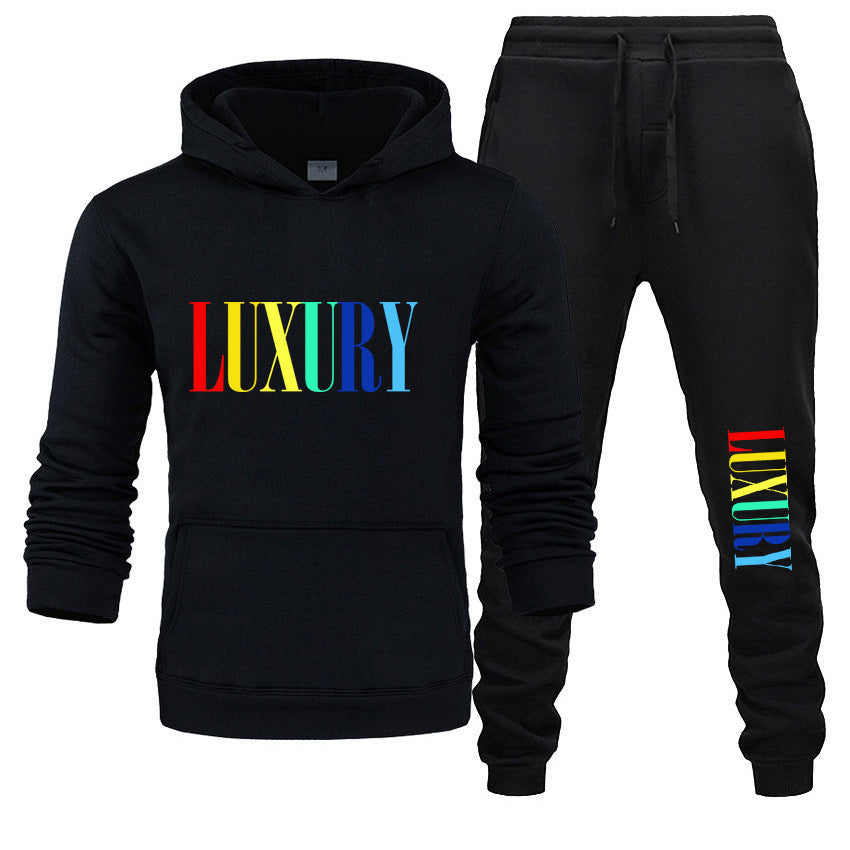 Hooded Printed Pullover Sweater for Men and Women
