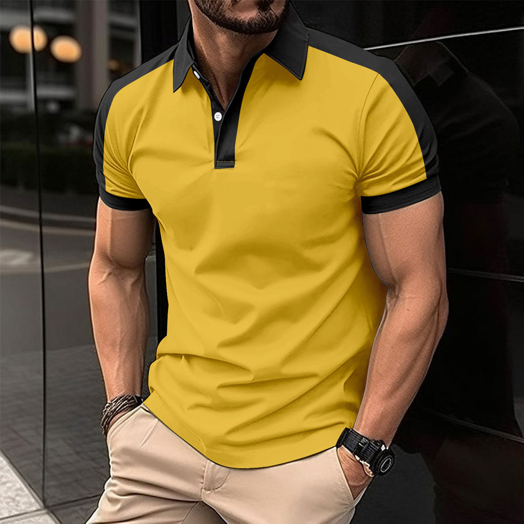 Men's Short Sleeve Summer Casual Business Polo Shirt