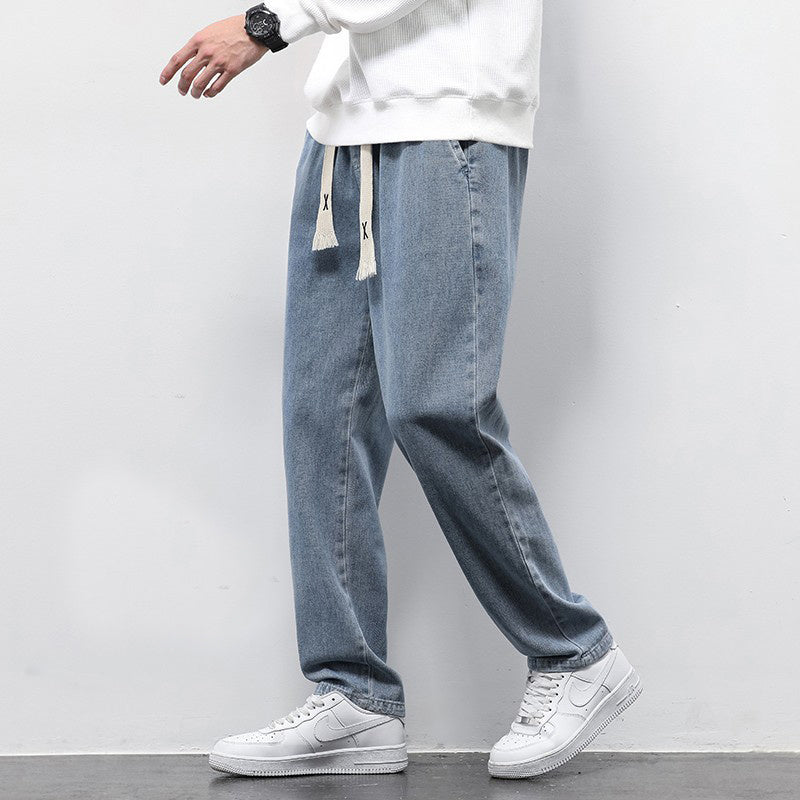 Jean large ample en denim pour homme