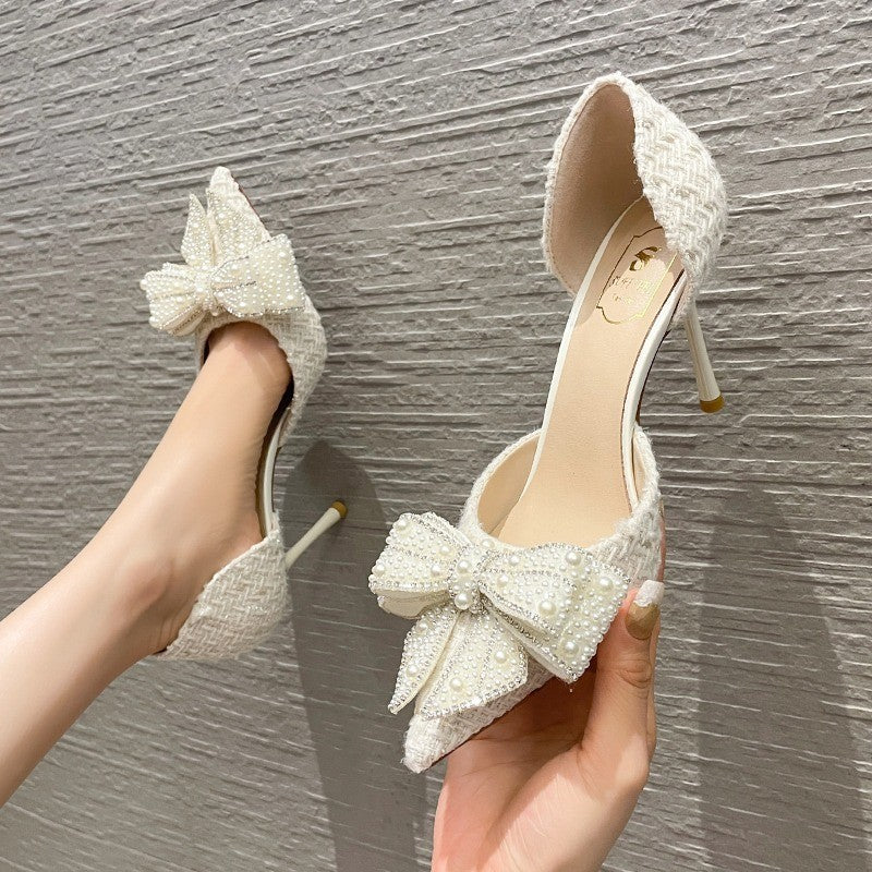 Black Women's High Heels 6cm & 8cm PU Pumps