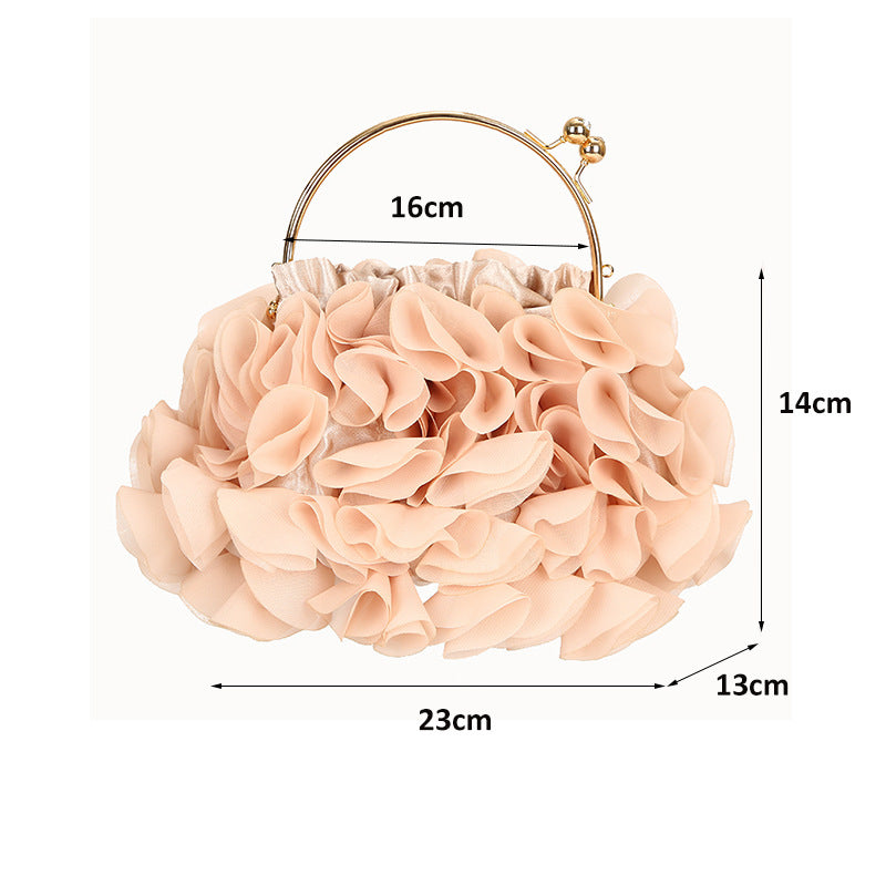 Neue Mode Damen Handtasche Blume Nette PU Leder 23CM