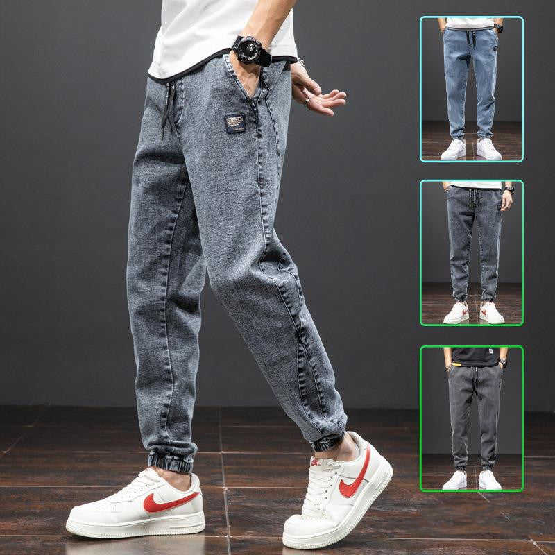 Mens Casual Loose Stretch Cotton Jeans