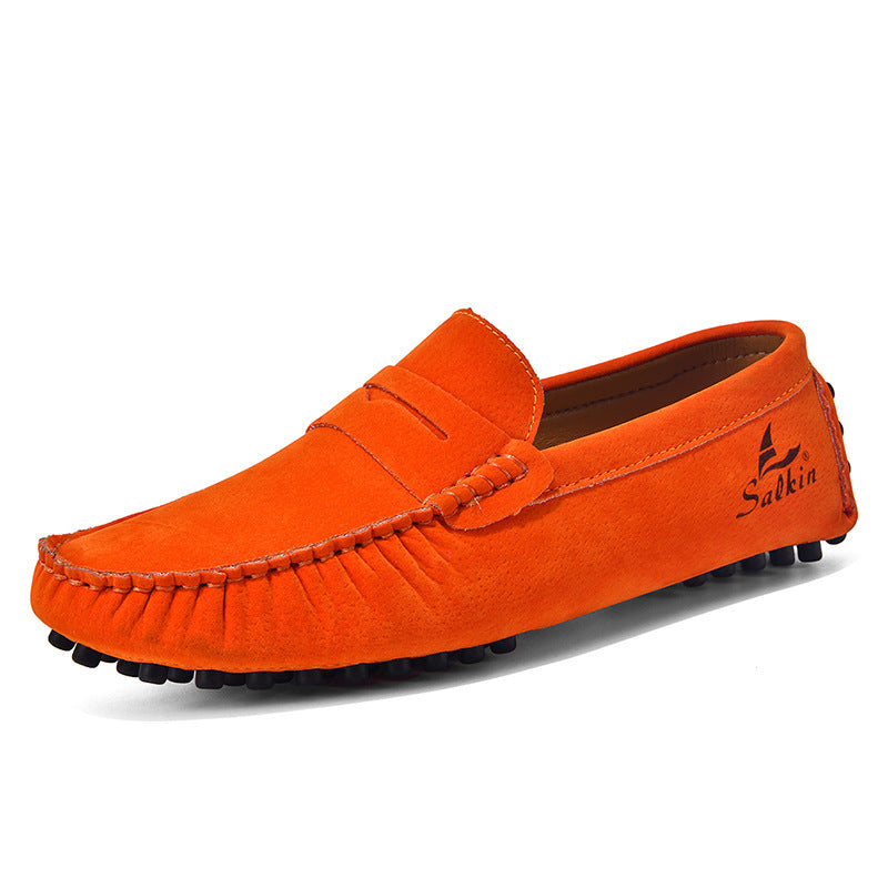 Men's Gommino Slip-On Shoes – All-Matching Colors, Flat Heel, Breathable