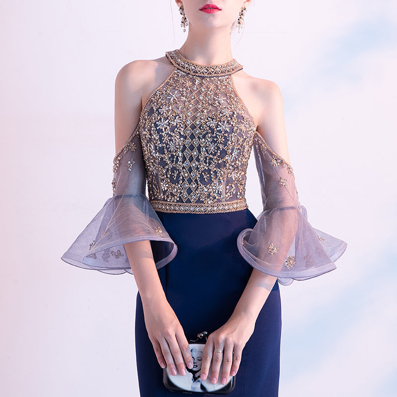 High Quality Textured Luxury Evening Dress For Women