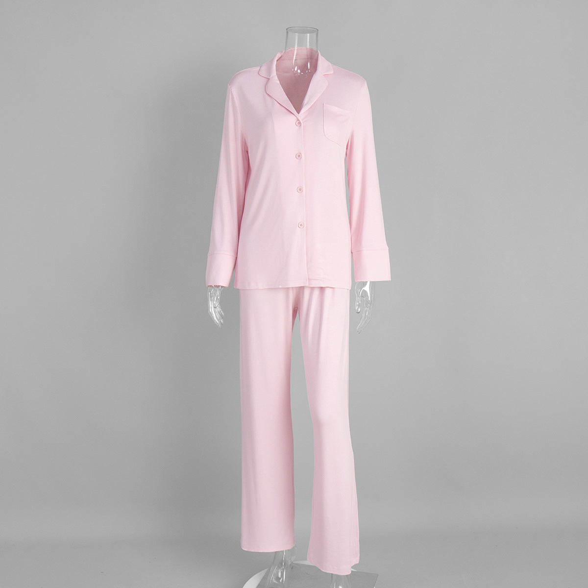 Ensemble pyjama manches longues et pantalon long, vêtement d'intérieur confortable pour femmes