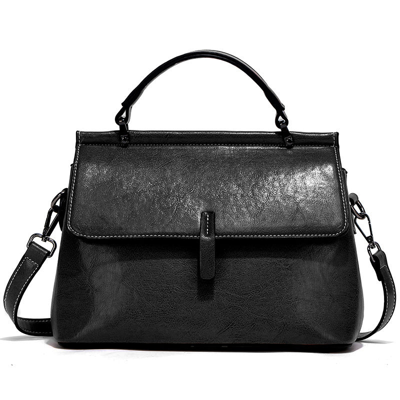 Sac à main de banlieue en cuir PU grande capacité 27x20x13CM