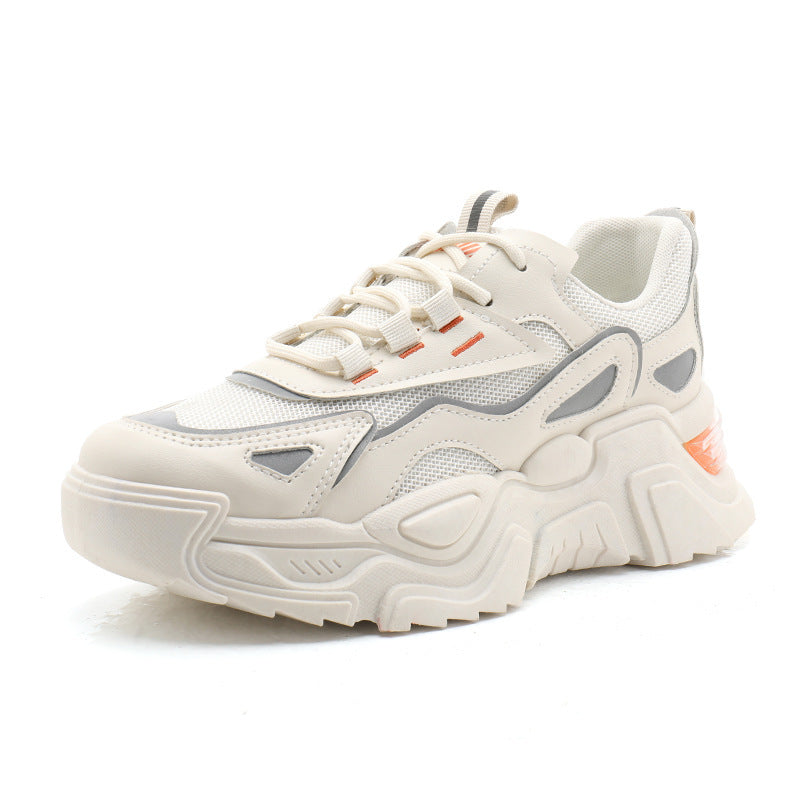 Women's Thick Sole Sports Casual Shoes - Breathable, Anti-Slip, Sizes 35-40