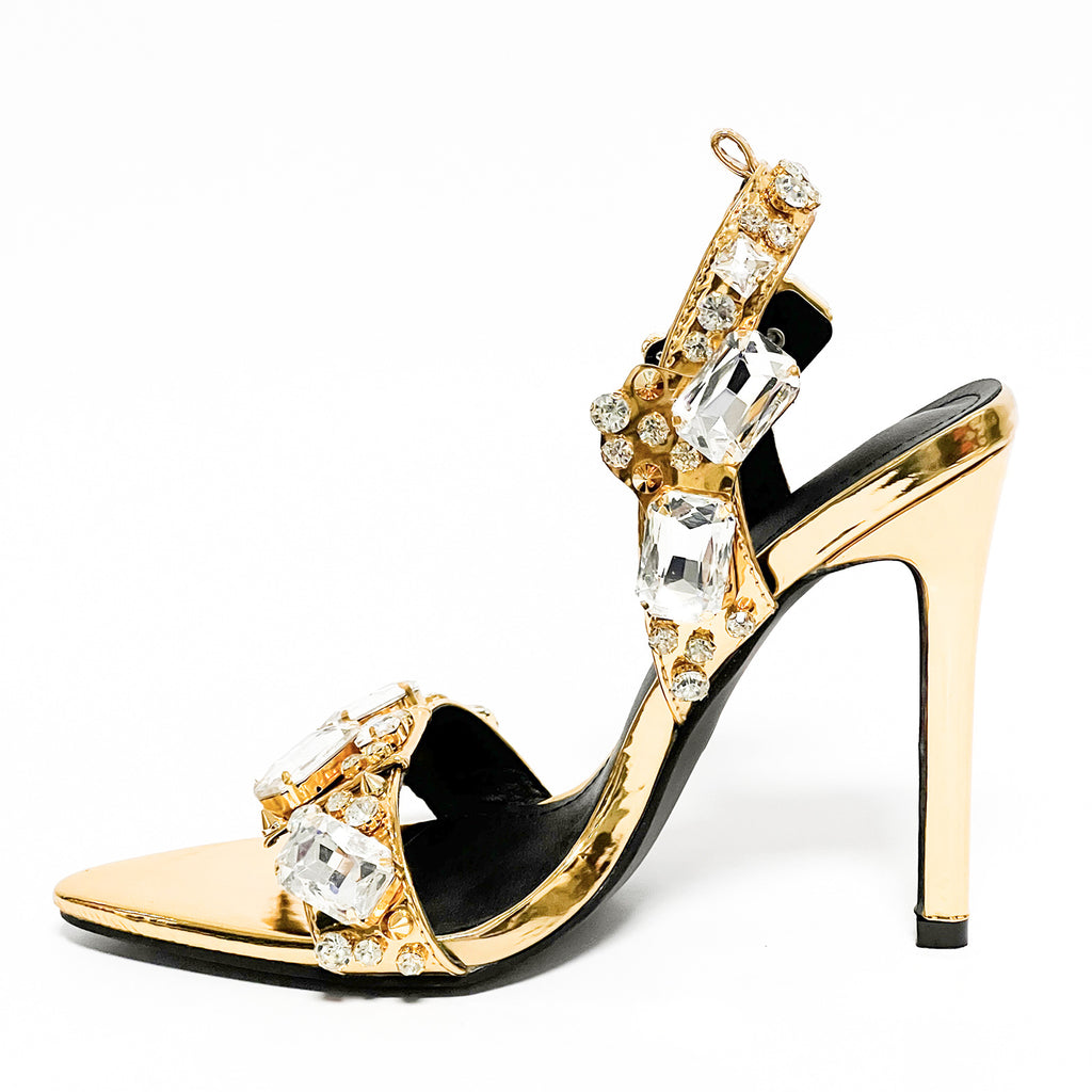 Women's Rivet Rhinestone Stiletto Heels in Multiple Colors & Sizes