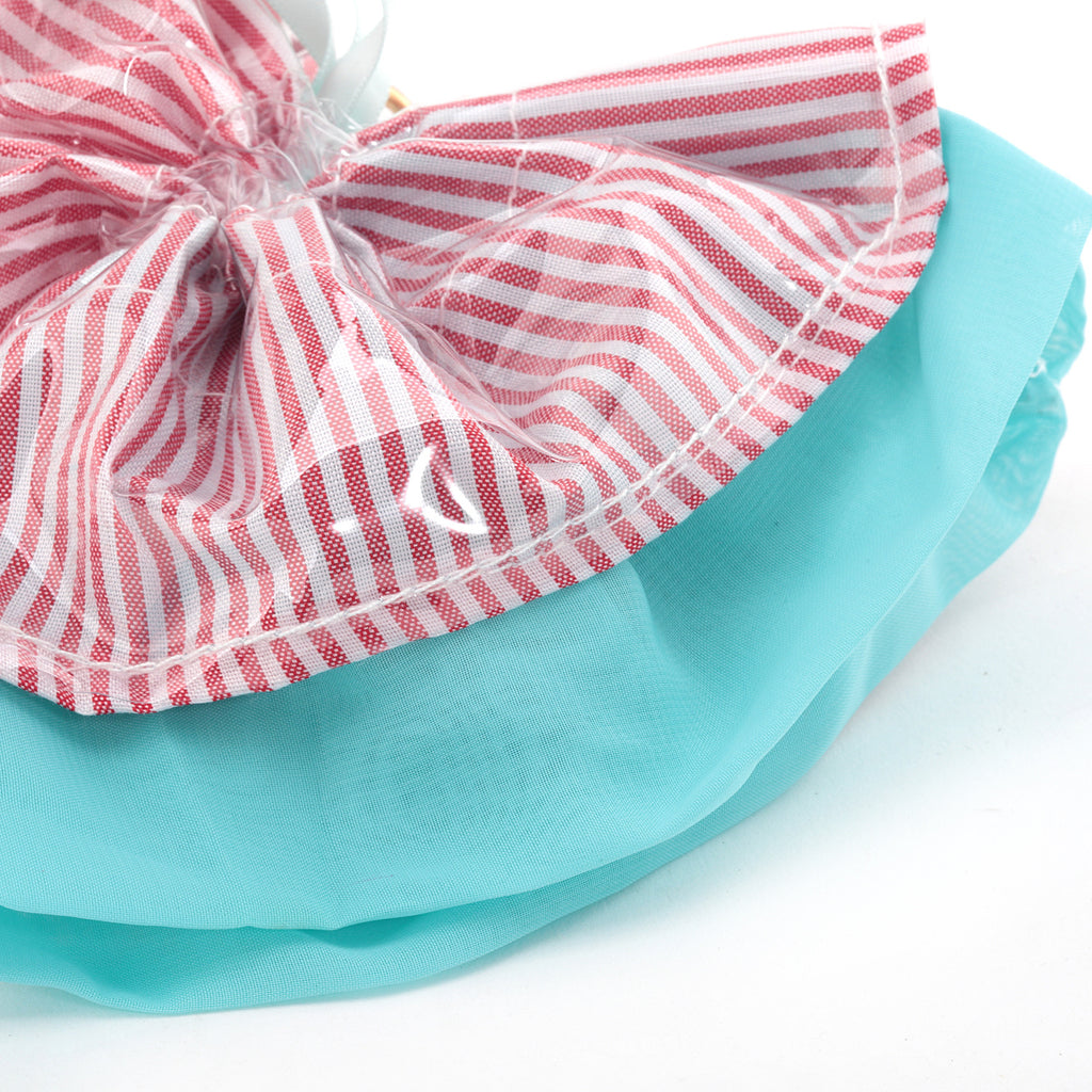 One-Shoulder Oblique Cross Jelly Girl Bag with Stripes