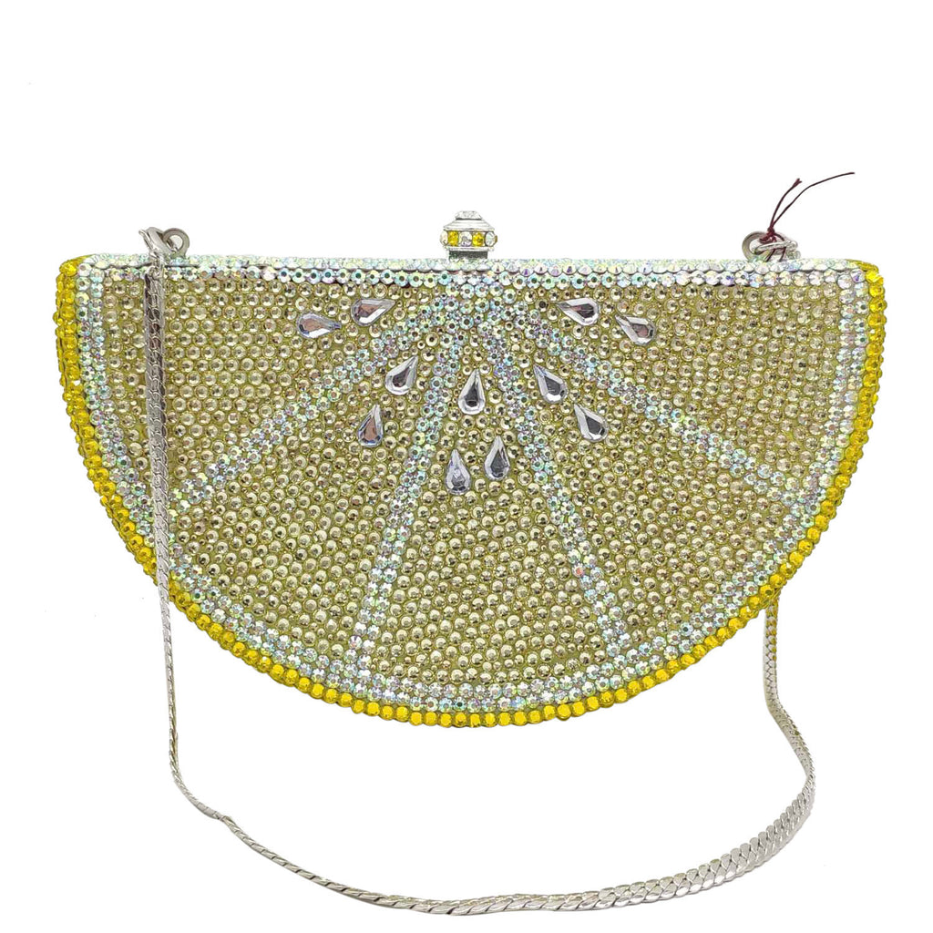Women's Rhinestone Flat Bottom Party Clutch Bag 17x6x10cm