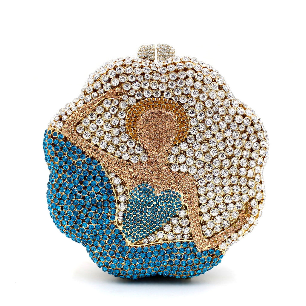Diamond Rhinestone Ballerina Handheld Dinner Bag 18CM Clutch