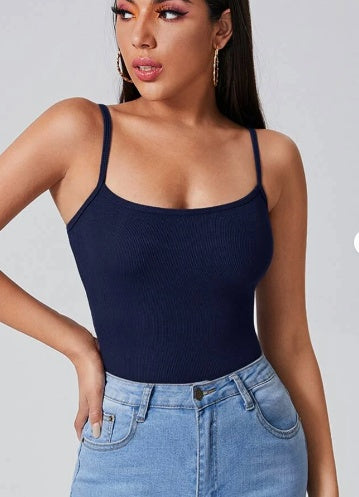 White Solid Color Backless Rib-Knit Halter Crop Top for Women