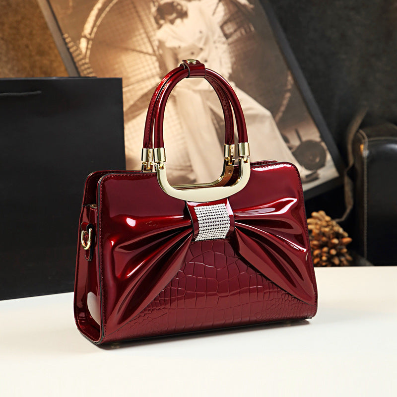 Fashionable Mom Bag for Girls – 30x20x12cm, Solid Colors