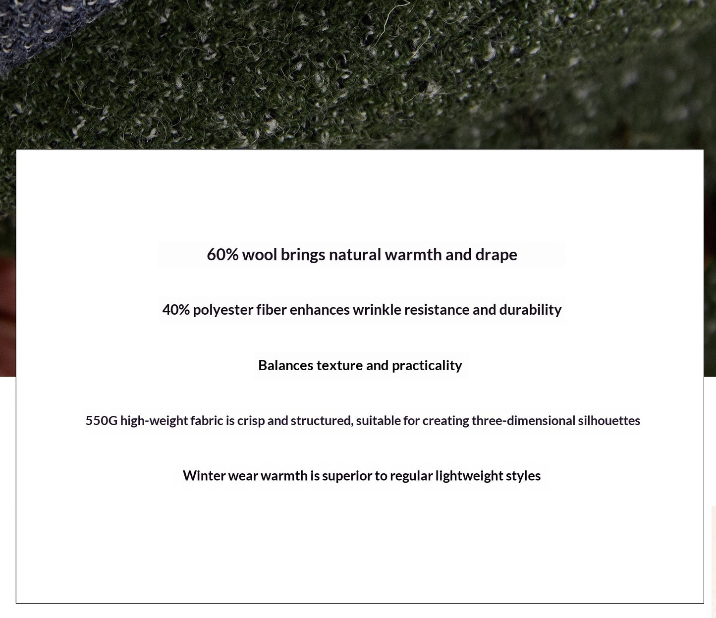 بليزر صوفي ثقيل الوزن، بتصميم كلاسيكي أنيق، بقصة ضيقة