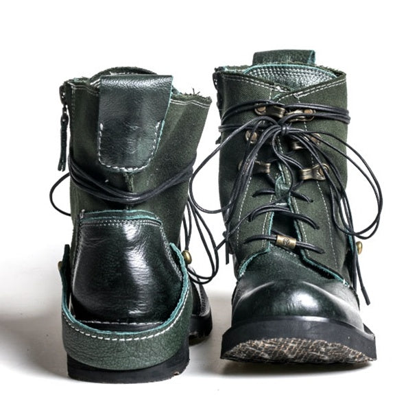 Outdoor Vintage Japanese Canvas Martin Boots