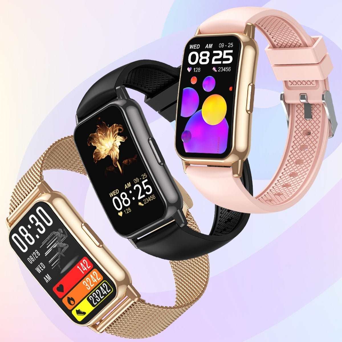 Montre Sport Connectée Femme Bluetooth avec Écran IPS 1,47" et Moniteur de Fréquence Cardiaque