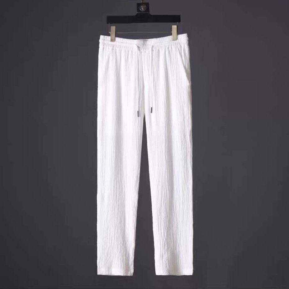 Ensemble d'été ample haut à manches courtes et pantalon à cordon de serrage