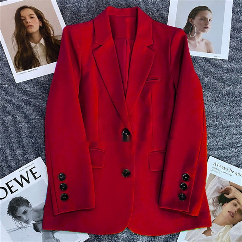 Casual Elegant Women's Business Suit Blazer Polyester