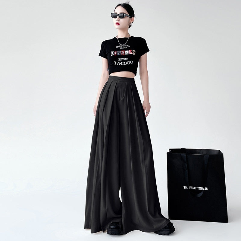 Women’s High Waist Wide Leg Slimming Suit Pants