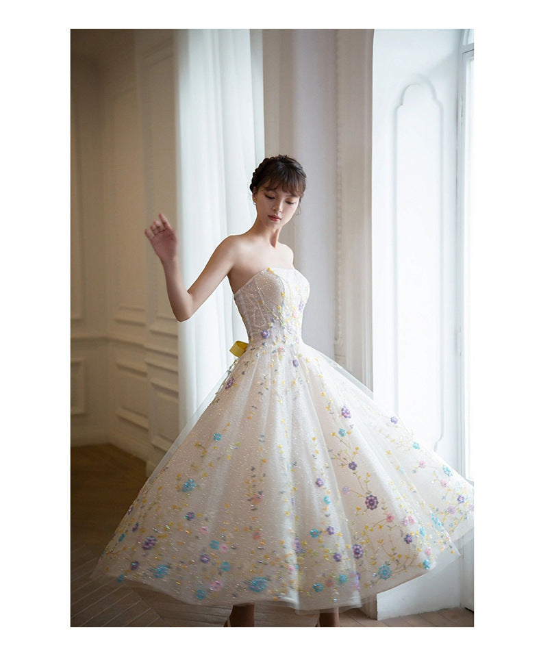 New Banquet Annual Meeting Evening Dress Ball Performance Costume