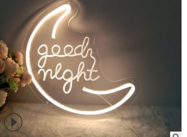 LED Neon Light with Acrylic Back Panel USB Powered Room Night Decoration