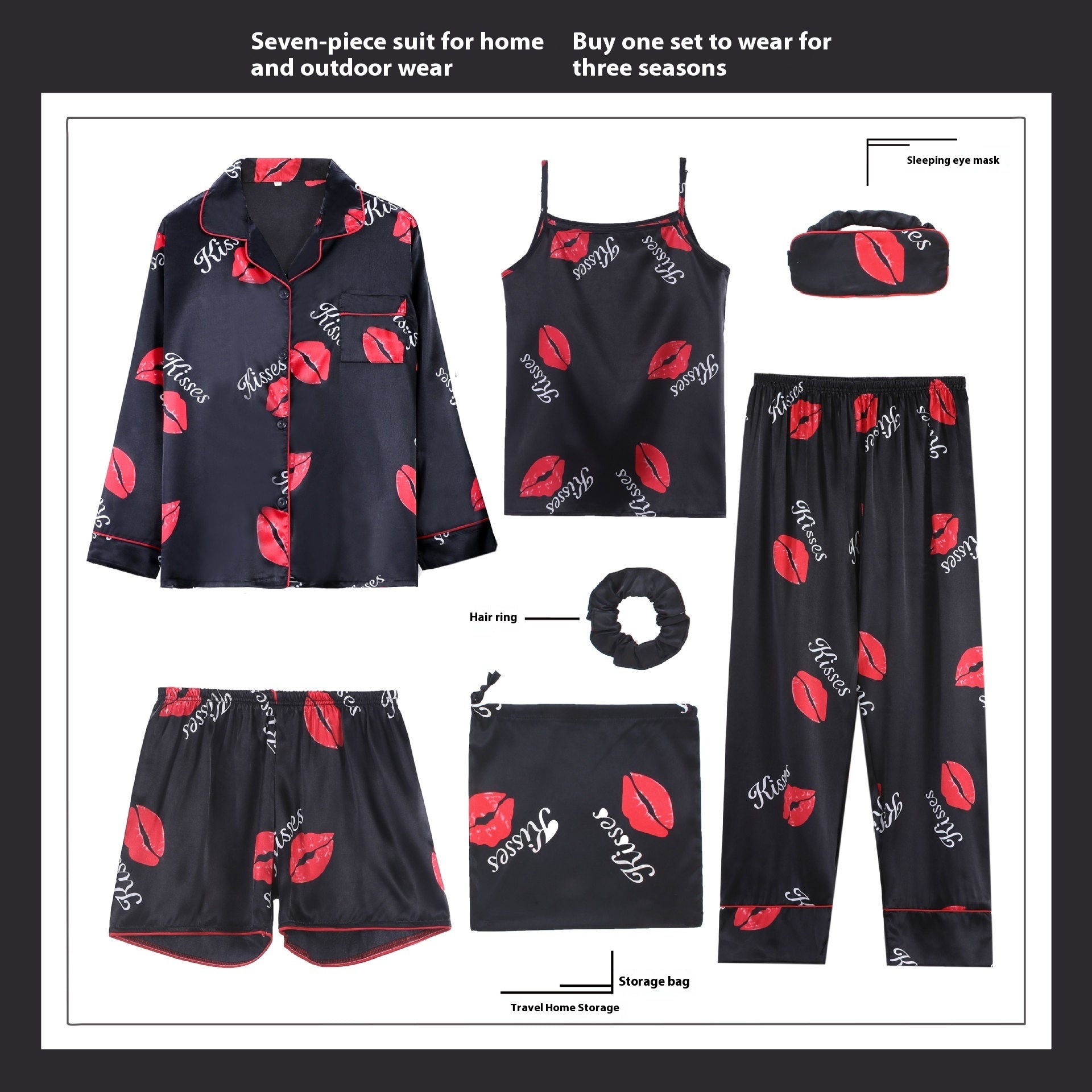 Ensemble de pyjama pour femme en rayonne douce à manches longues, tenue décontractée pour la maison