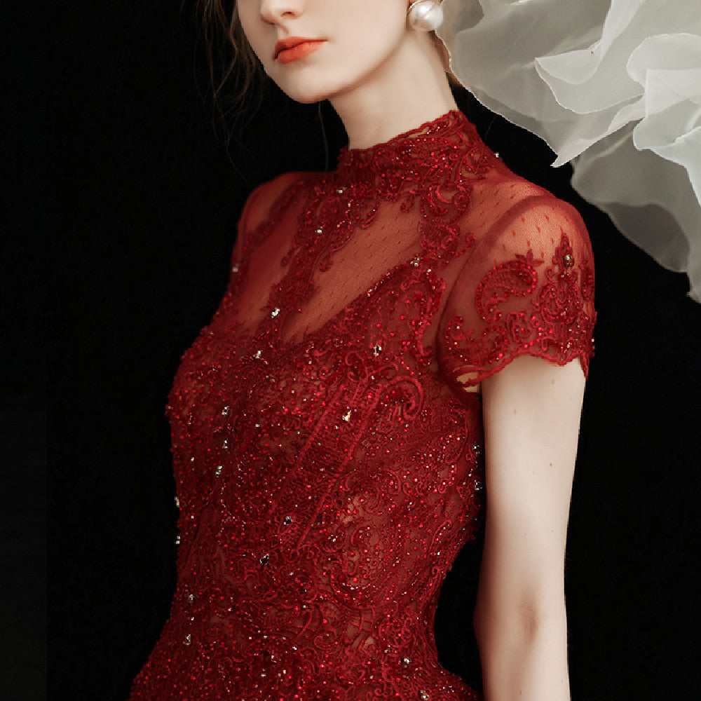 Robe de Fiançailles Style Coréen Taille Mi-Haute Élégante