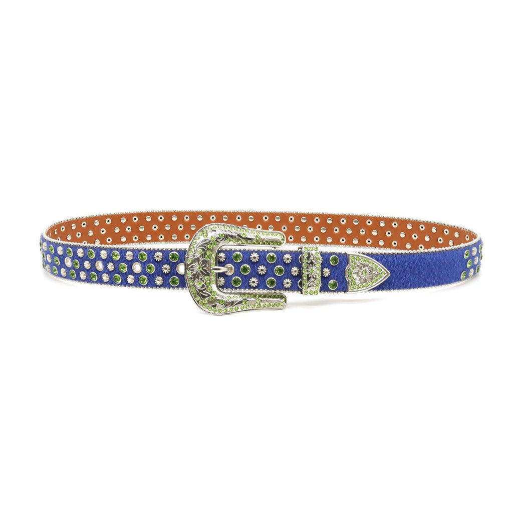 Handmade Fashion Diamond PU Leather Belt for Men and Women