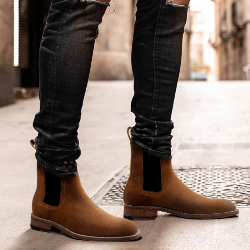 Handmade Genuine Leather Retro Boots for Men