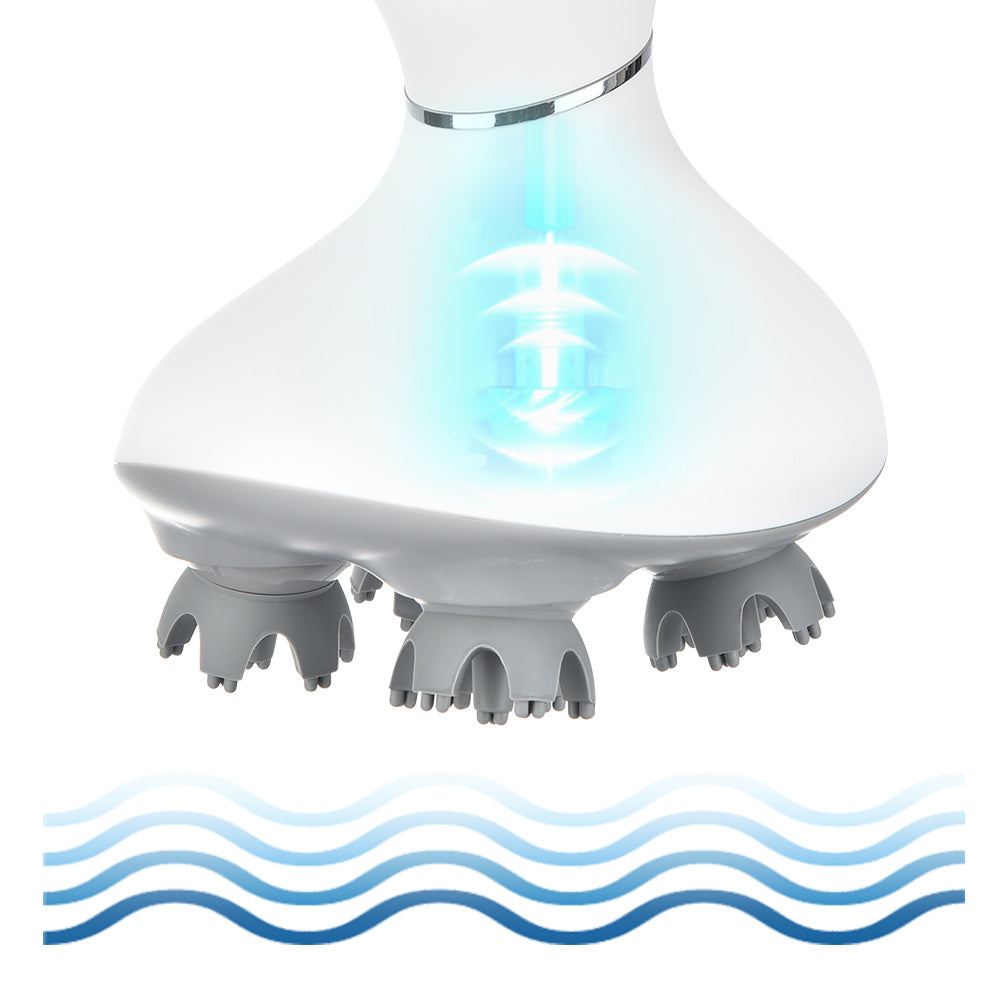 Rechargeable Waterproof Electric Scalp Head Massager White 130x110x150mm