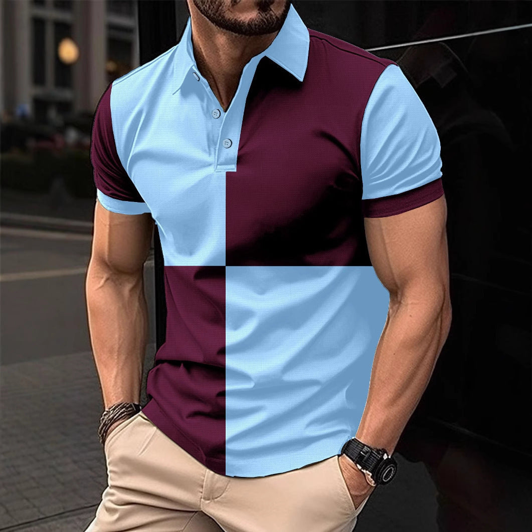 Casual Sports Short Sleeve Polo Shirt Men Clothing