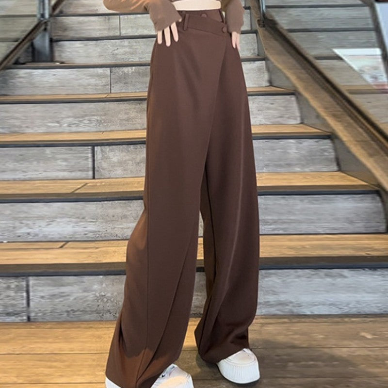 Plus Size Wide-Leg Autumn Trousers for Women