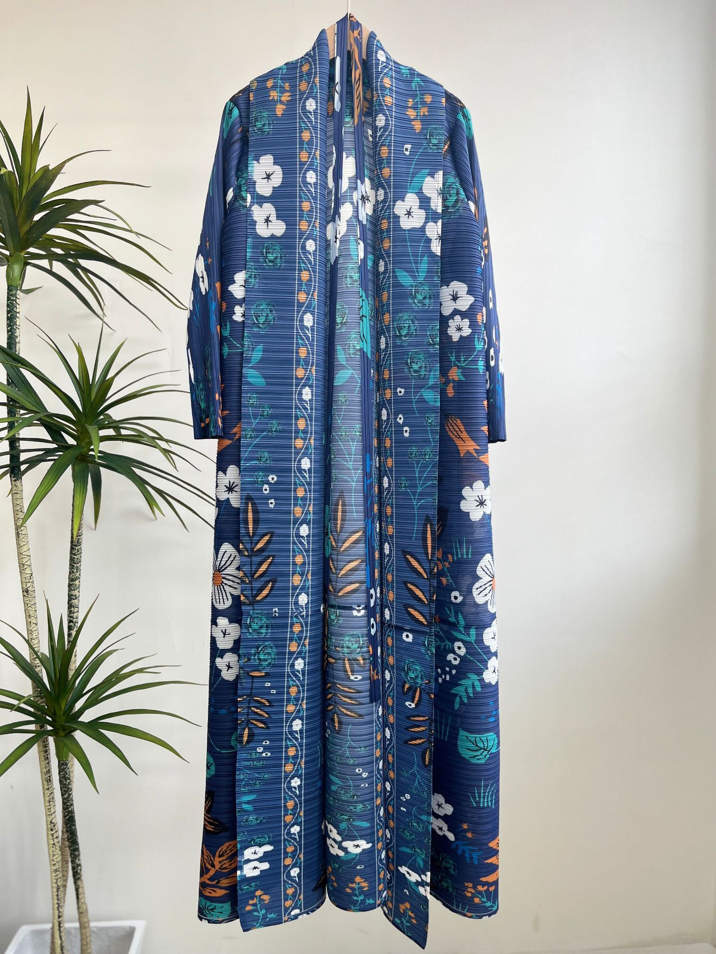 Printed Breathable Loose Arabian Women Dress Cloak Coat