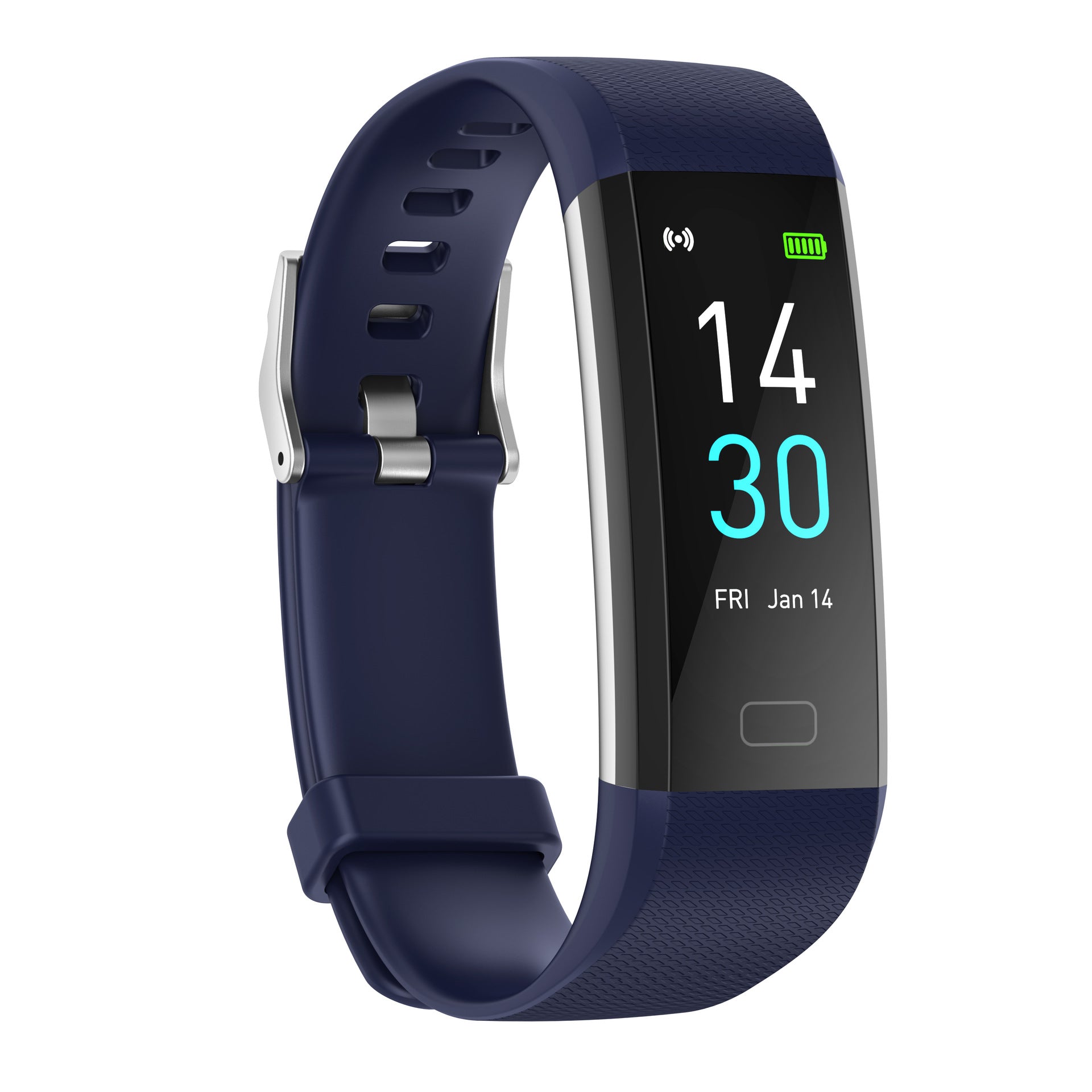 Smart Fitness Bracelet Watch with Heart Rate Meter and Step Counter