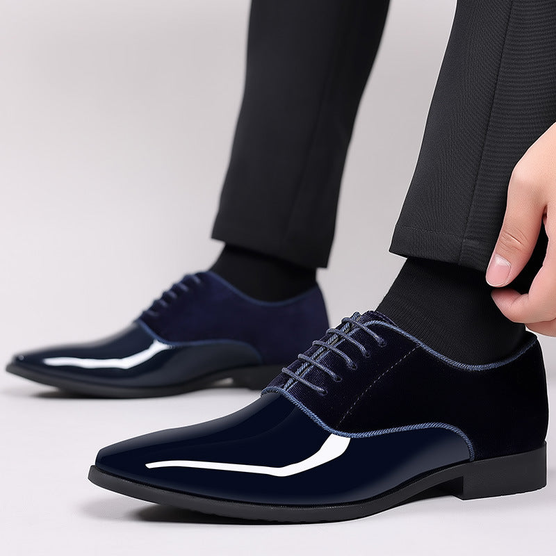 Men's Lightweight Formal Leather Business Shoes Patent Leather