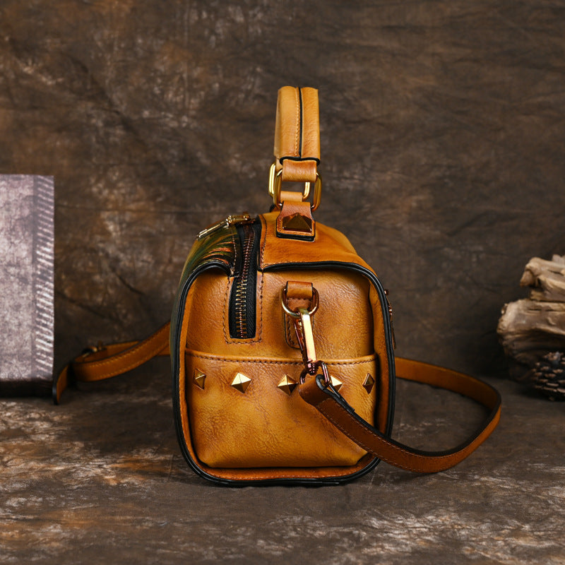 Sac à bandoulière multifonctionnel grande capacité pour femmes à dégradé dessiné à la main