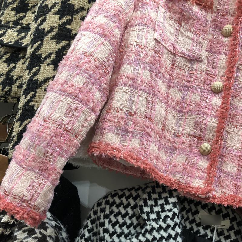Women's Small Red Fragrance Rabbit Fur Jacket