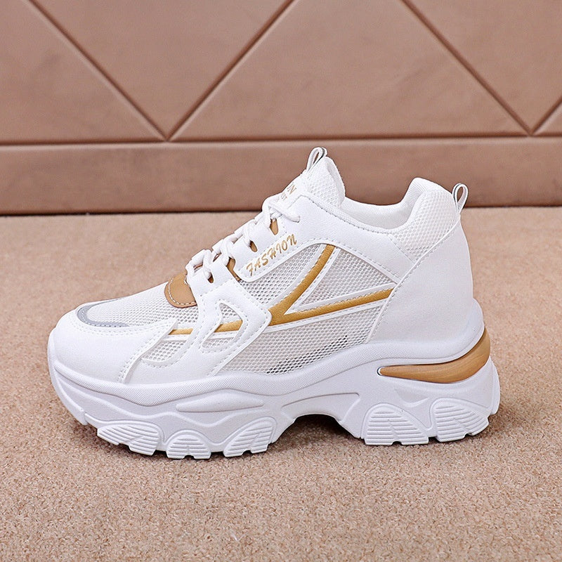 Chaussures de sport décontractées montantes à plateforme (style "Dad Shoes")