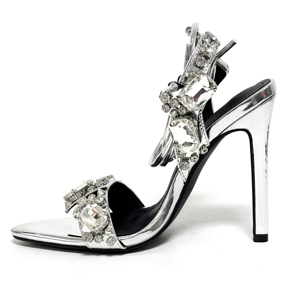 Women's Rivet Rhinestone Stiletto Heels in Multiple Colors & Sizes